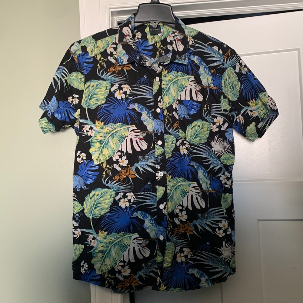 A bugs life button down short sleeve shirt